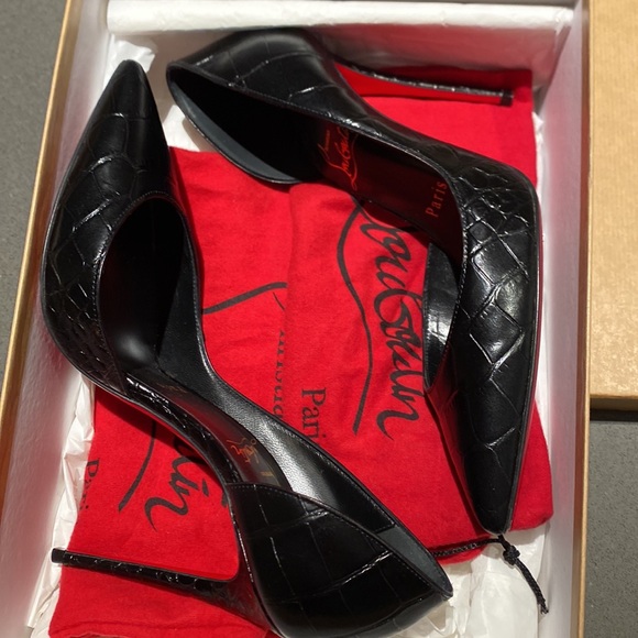 Louboutin Iriza Black Calf Leather Stilettos - Picture 7 of 12